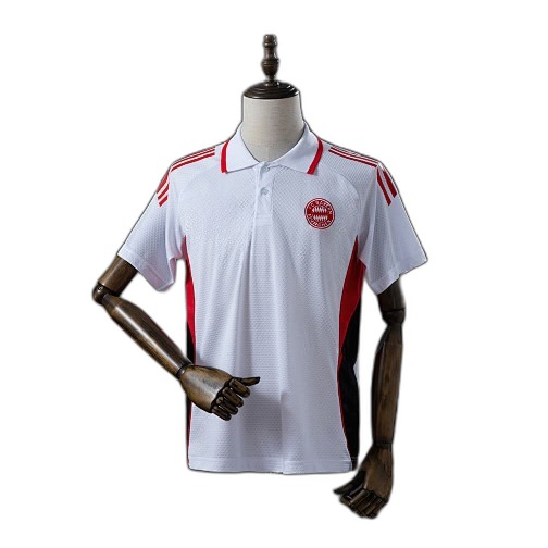 Bayern München 2025/26 - Polo Blanco/Rojo
