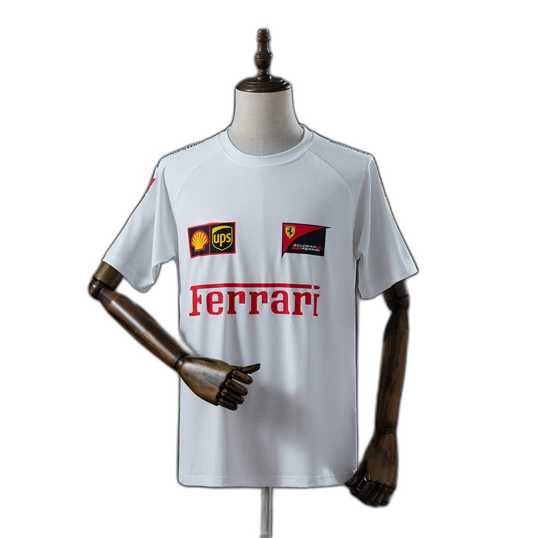 Scuderia Ferrari F1 2025 Blanca Camiseta