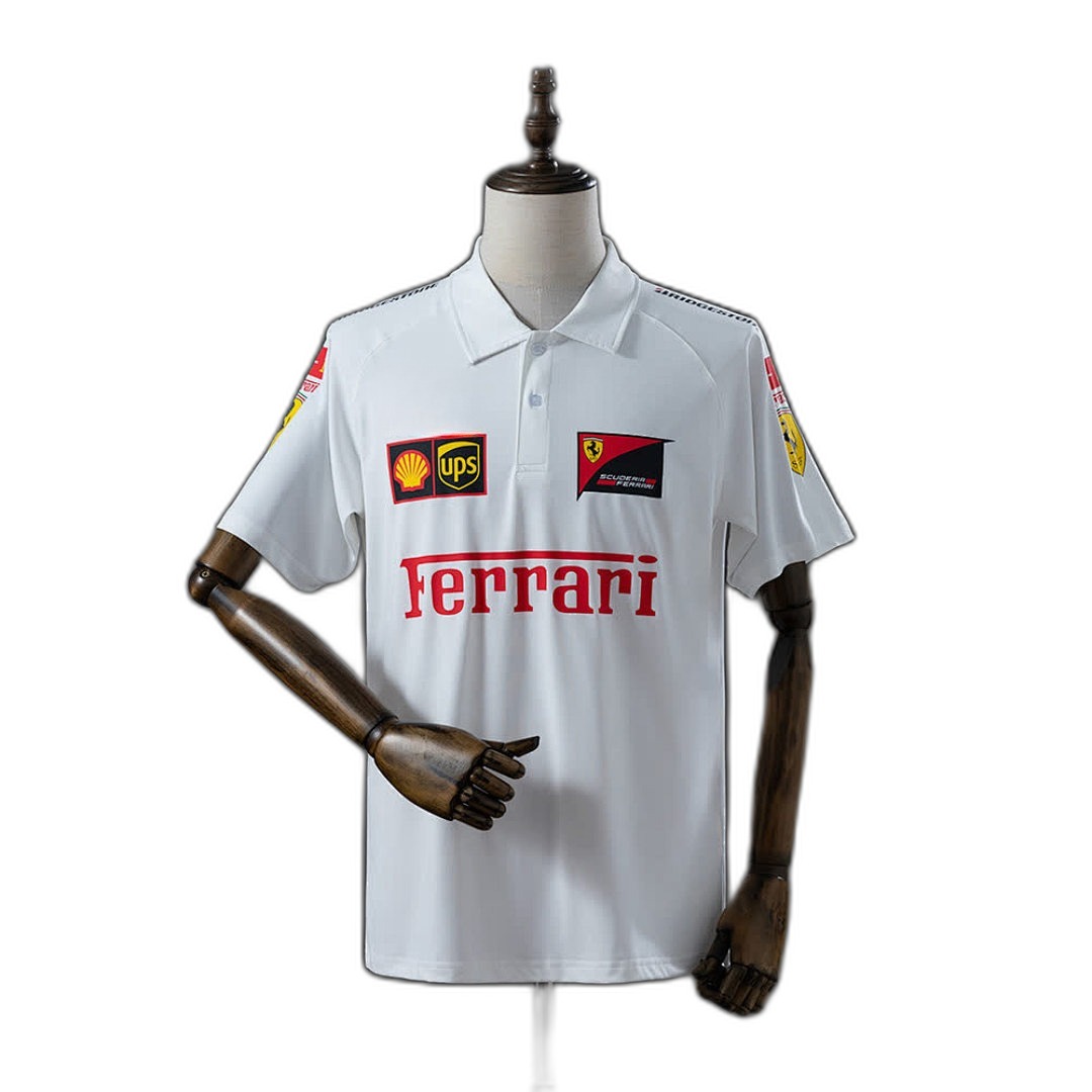 Scuderia Ferrari F1 2025 Blanco Polo