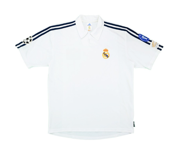 Camiseta Real Madrid 2001 Champions - Edición Retro